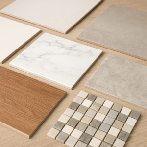 Elegant ceramic tiles in various textures and colors from a top ceramic tiles showroom in Bangalore