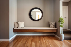 Premium wooden flooring in Bangalore home interior