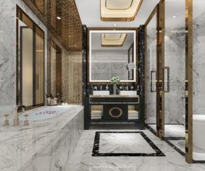 Maruthi Ceramics showroom in Bangalore displaying premium tiles