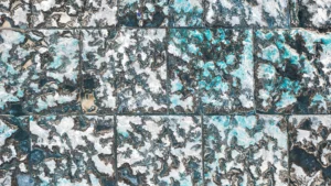 Glass mosaic wall tiles